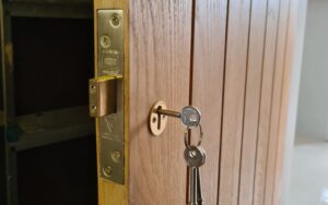 a mortice deadlock on door